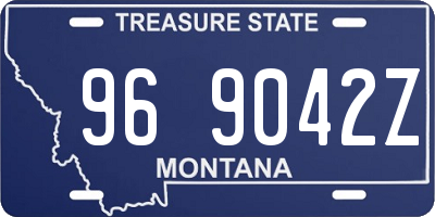 MT license plate 969042Z