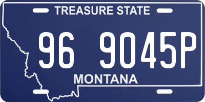 MT license plate 969045P