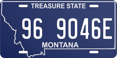 MT license plate 969046E
