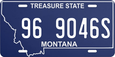 MT license plate 969046S