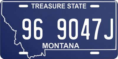 MT license plate 969047J