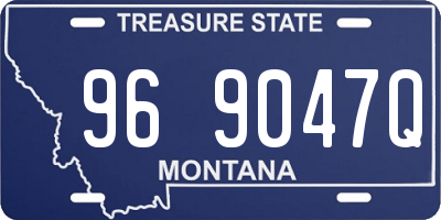 MT license plate 969047Q