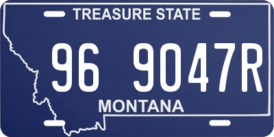 MT license plate 969047R