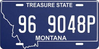 MT license plate 969048P