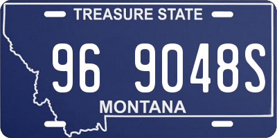 MT license plate 969048S