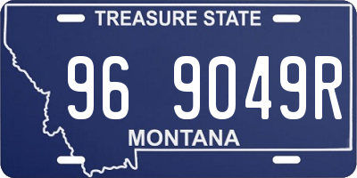 MT license plate 969049R