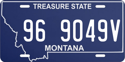 MT license plate 969049V