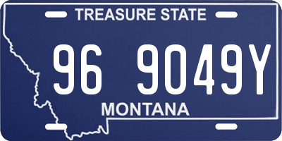 MT license plate 969049Y
