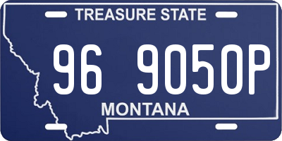 MT license plate 969050P
