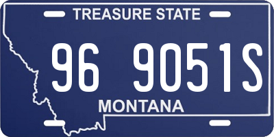 MT license plate 969051S