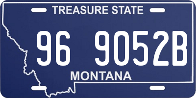 MT license plate 969052B