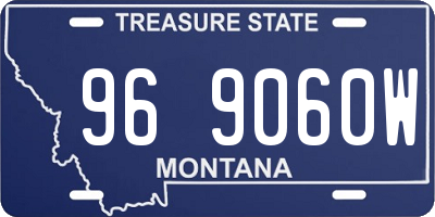 MT license plate 969060W