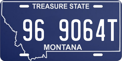 MT license plate 969064T