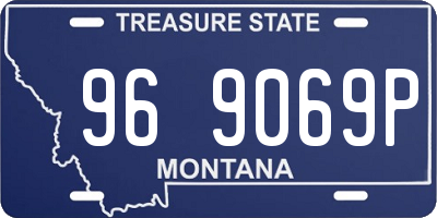 MT license plate 969069P