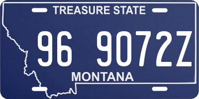 MT license plate 969072Z