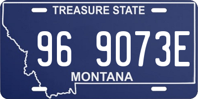 MT license plate 969073E