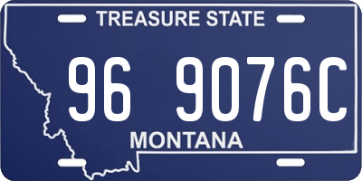 MT license plate 969076C