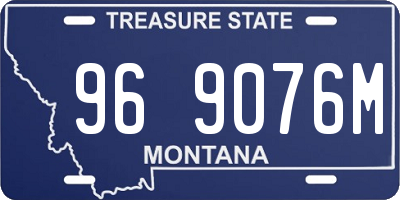 MT license plate 969076M