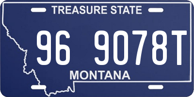 MT license plate 969078T