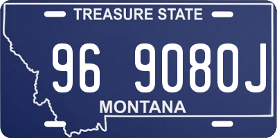 MT license plate 969080J