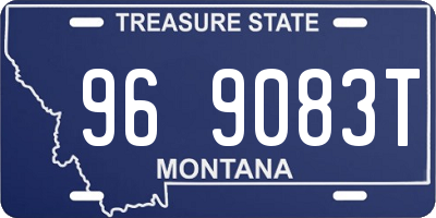 MT license plate 969083T