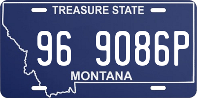 MT license plate 969086P