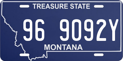 MT license plate 969092Y
