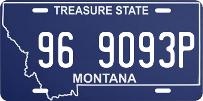 MT license plate 969093P