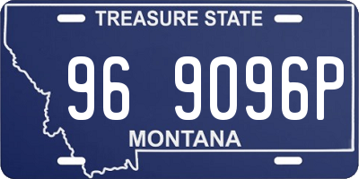 MT license plate 969096P