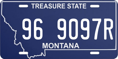 MT license plate 969097R