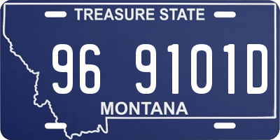 MT license plate 969101D