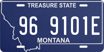MT license plate 969101E