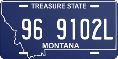 MT license plate 969102L