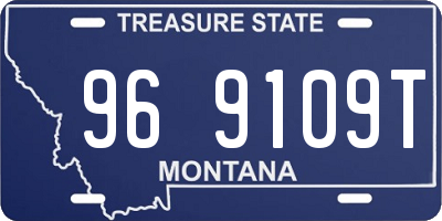 MT license plate 969109T