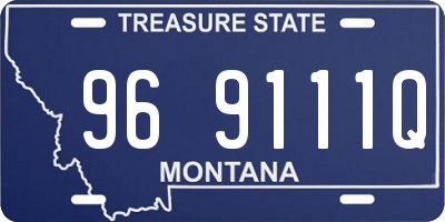 MT license plate 969111Q