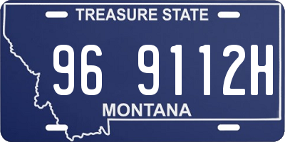 MT license plate 969112H