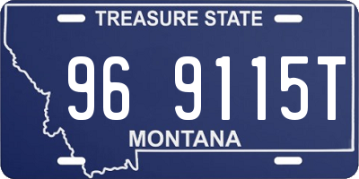 MT license plate 969115T