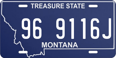 MT license plate 969116J