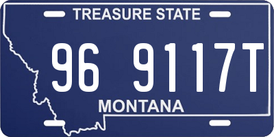 MT license plate 969117T