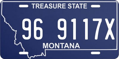 MT license plate 969117X