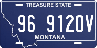 MT license plate 969120V