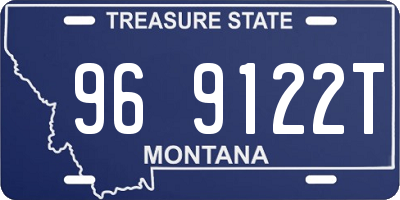 MT license plate 969122T