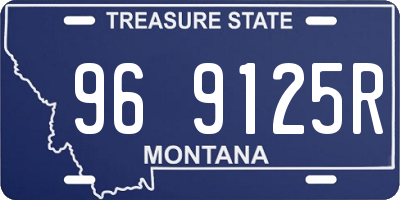 MT license plate 969125R