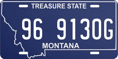 MT license plate 969130G