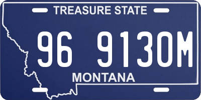 MT license plate 969130M