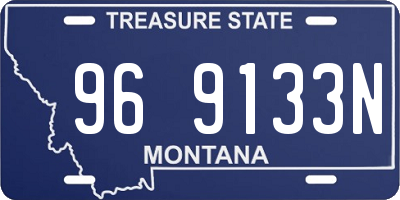 MT license plate 969133N