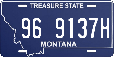 MT license plate 969137H