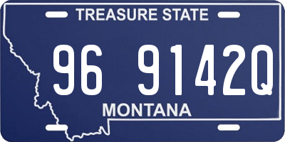 MT license plate 969142Q