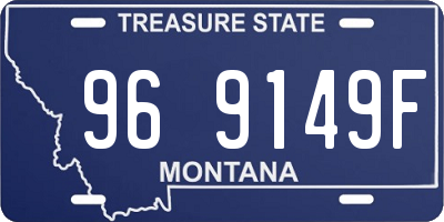 MT license plate 969149F