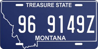 MT license plate 969149Z